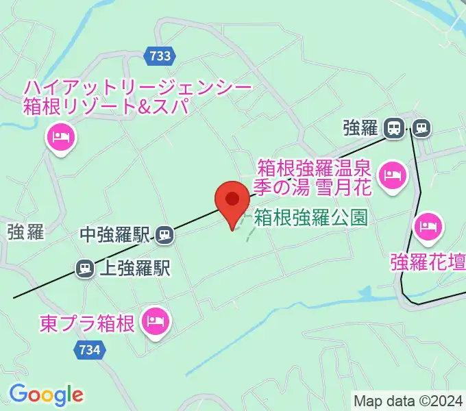 箱根美術館の地図