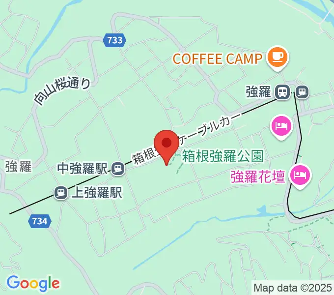 箱根美術館の地図