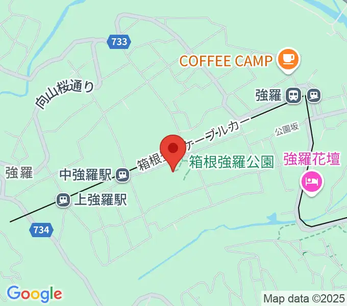 箱根美術館の地図