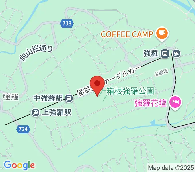 箱根美術館の地図