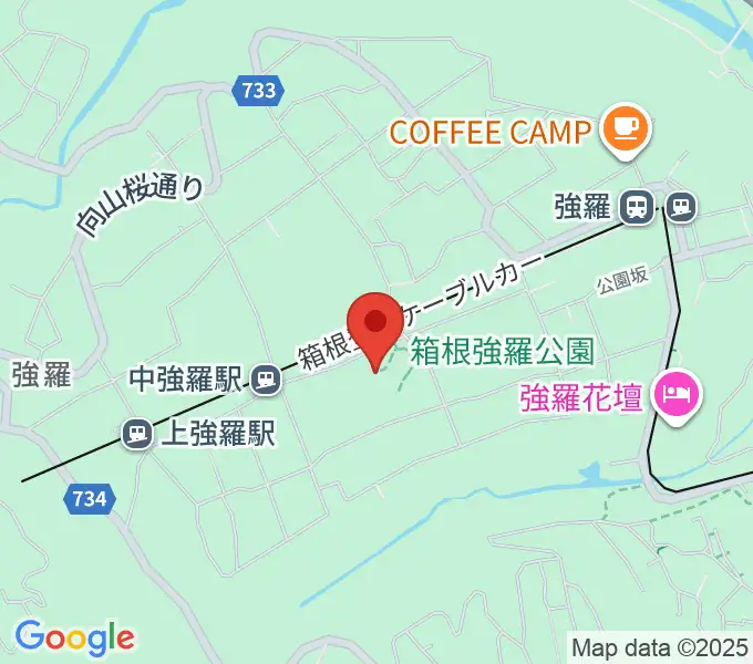 箱根美術館の地図