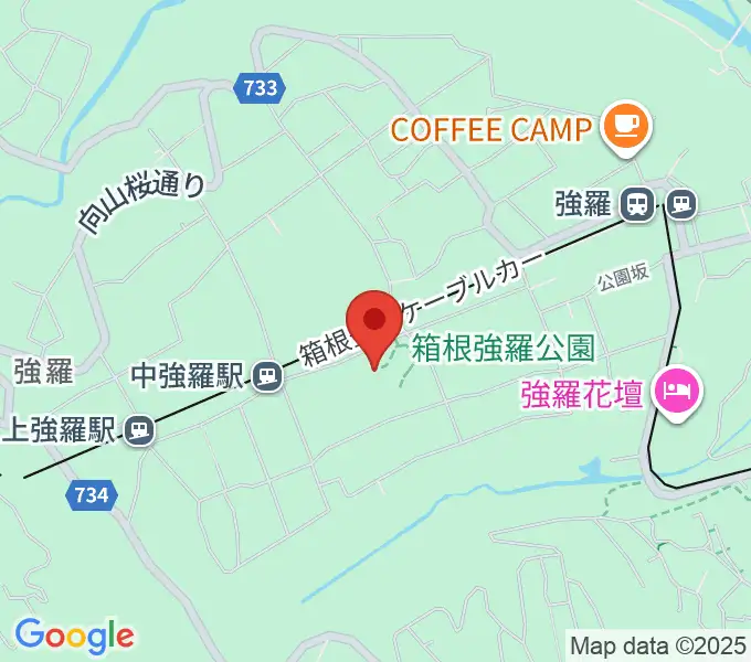 箱根美術館の地図