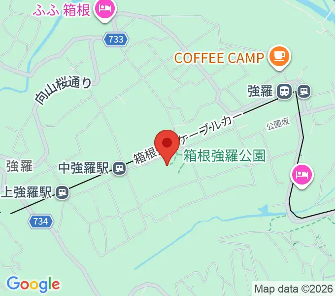 箱根美術館の地図