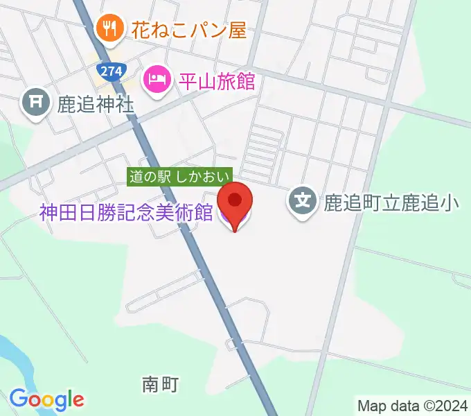 神田日勝記念美術館の地図