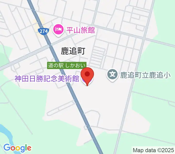 神田日勝記念美術館の地図