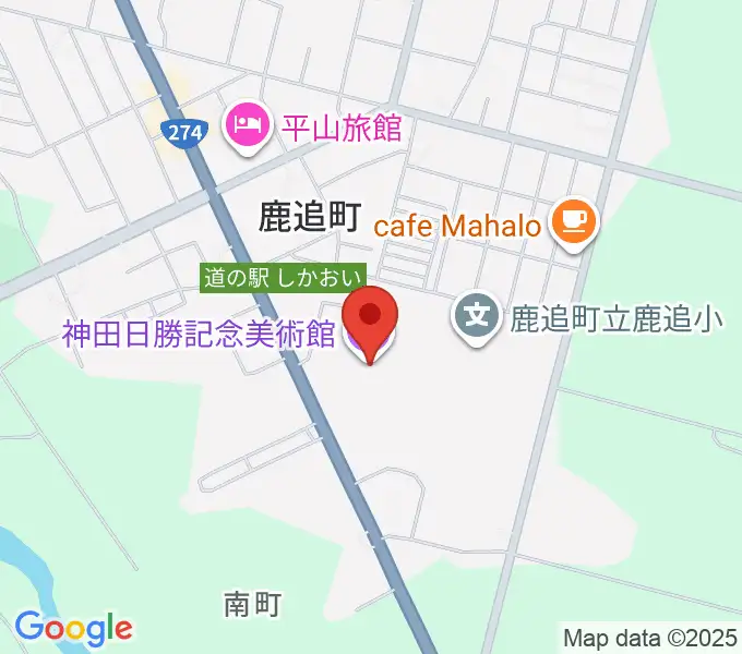 神田日勝記念美術館の地図