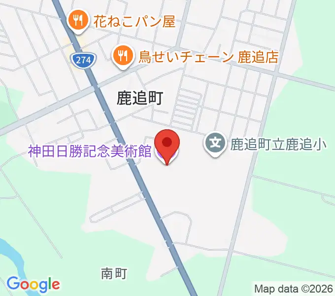 神田日勝記念美術館の地図