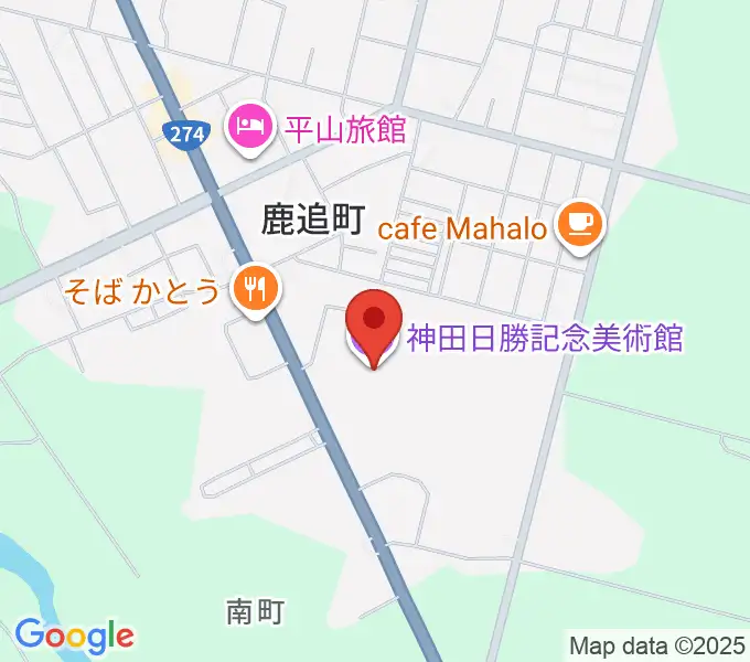 神田日勝記念美術館の地図