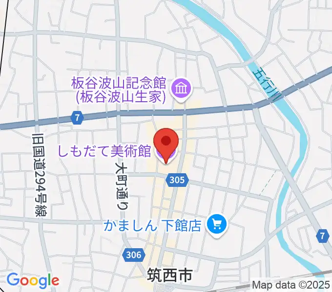 しもだて美術館の地図