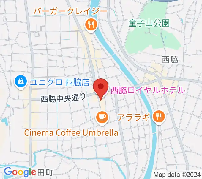 西脇市立音楽ホール アピカホールの地図