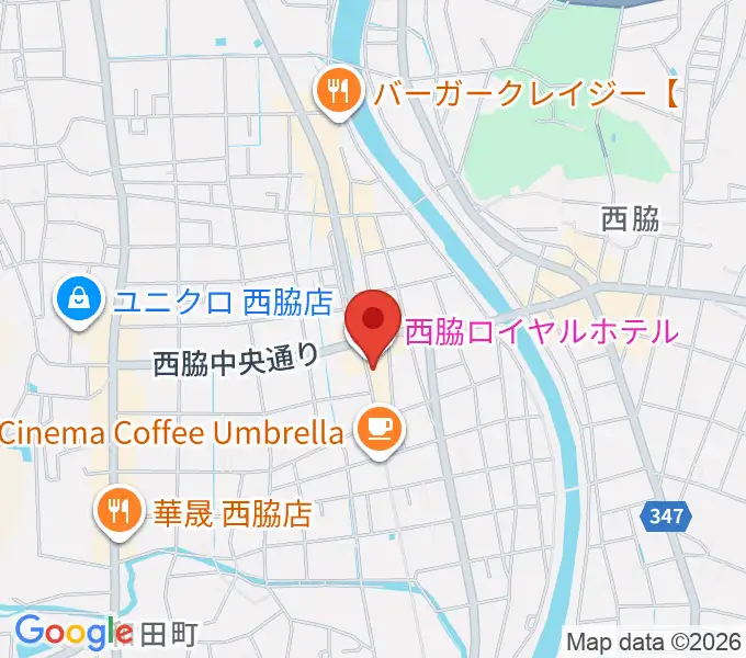 西脇市立音楽ホール アピカホールの地図