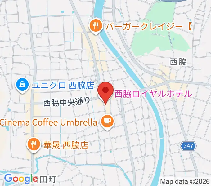 西脇市立音楽ホール アピカホールの地図