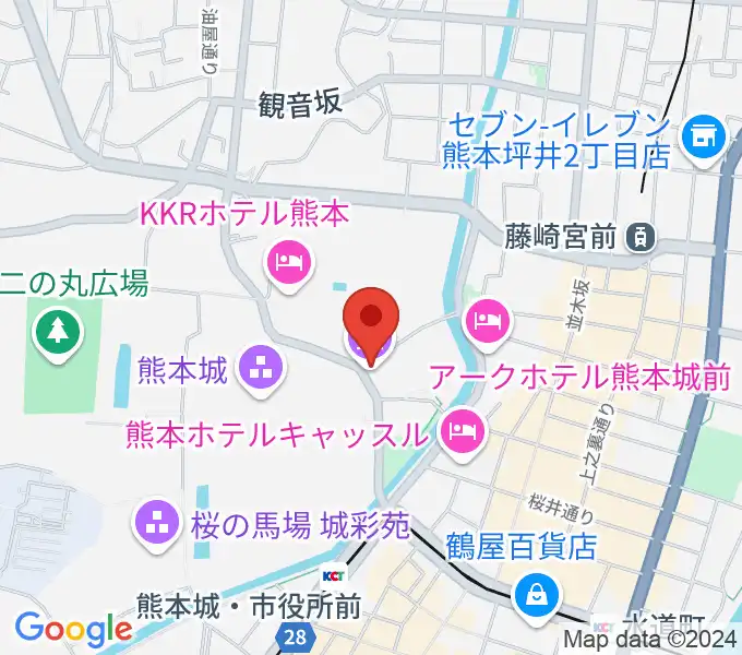 熊本県立美術館分館の地図