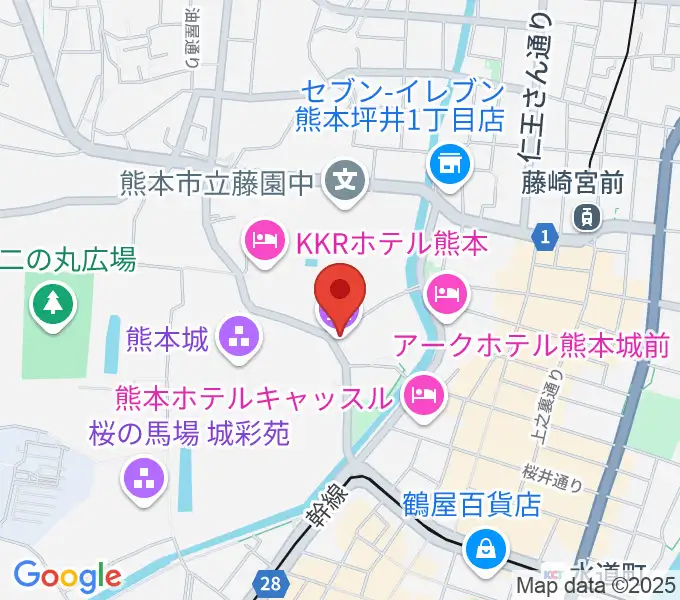 熊本県立美術館分館の地図