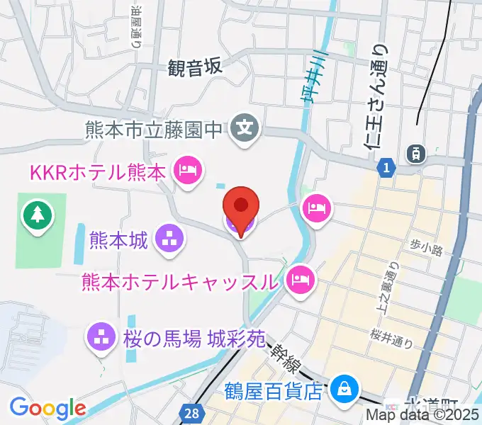 熊本県立美術館分館の地図