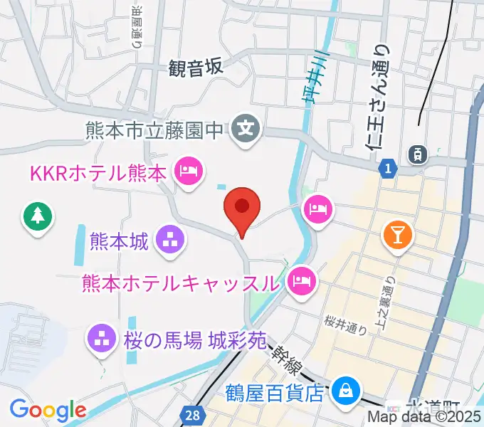 熊本県立美術館分館の地図