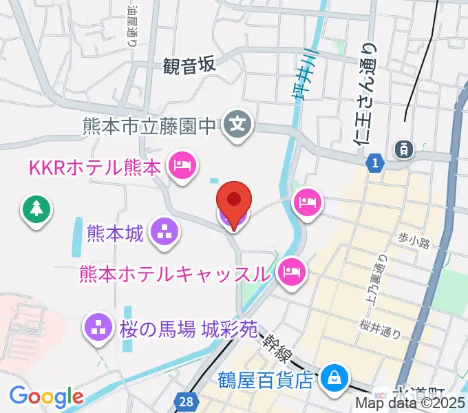 熊本県立美術館分館の地図