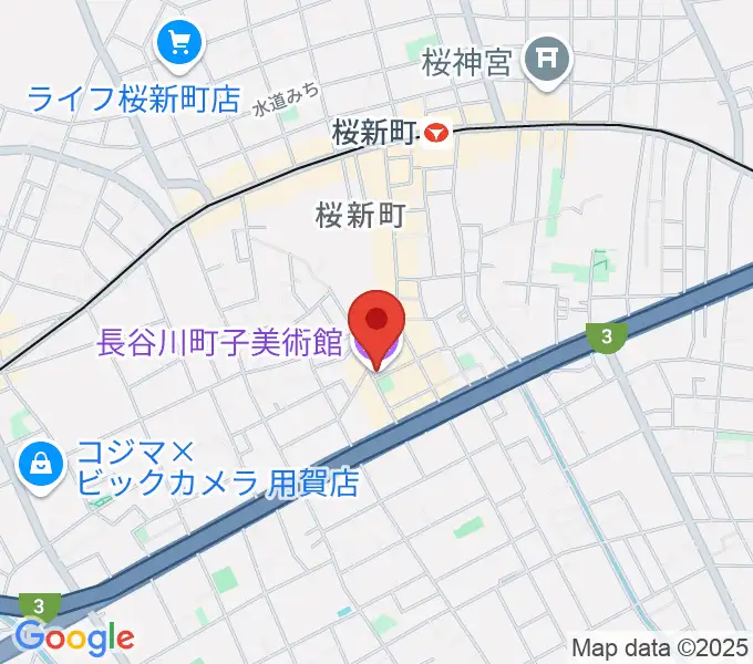 長谷川町子美術館・記念館の地図