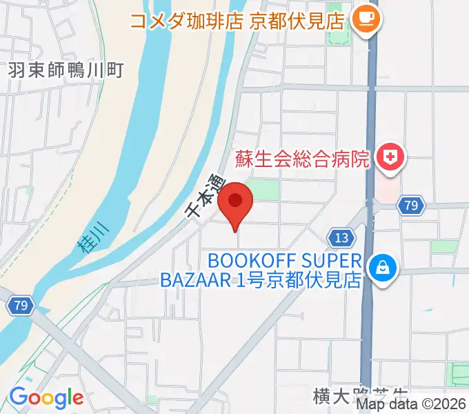 スタジオ・ウイットの地図