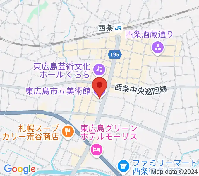 東広島市立美術館の地図