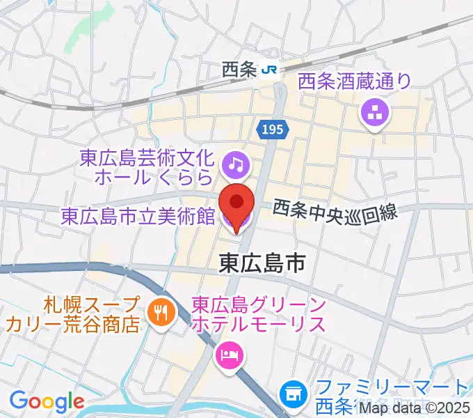 東広島市立美術館の地図