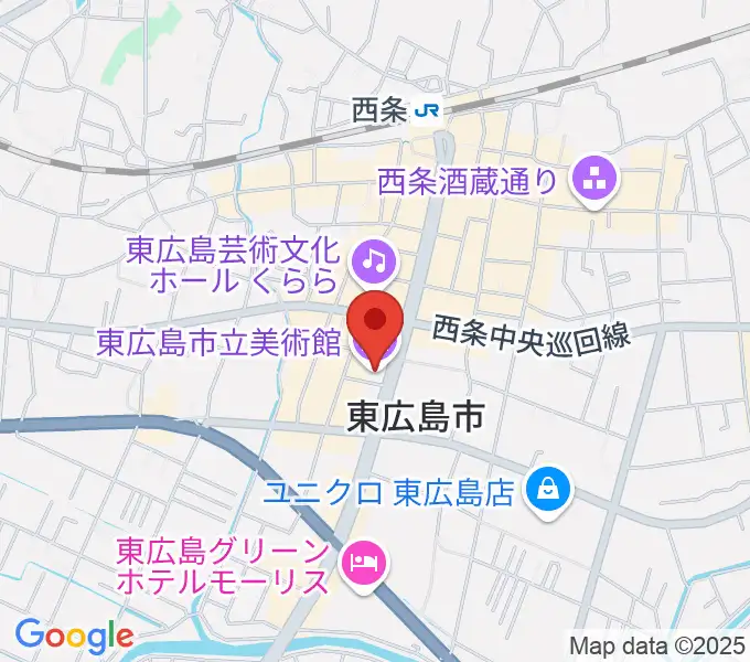 東広島市立美術館の地図