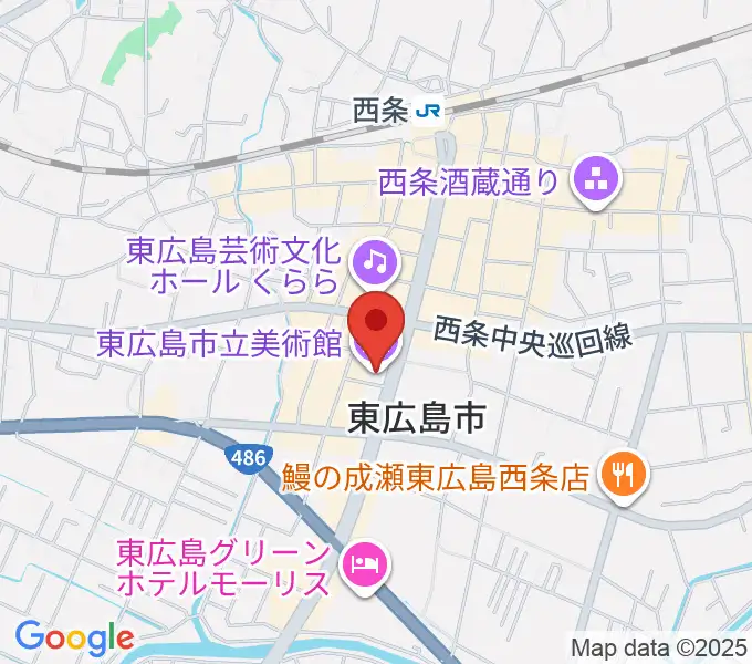 東広島市立美術館の地図