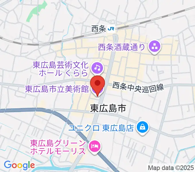 東広島市立美術館の地図