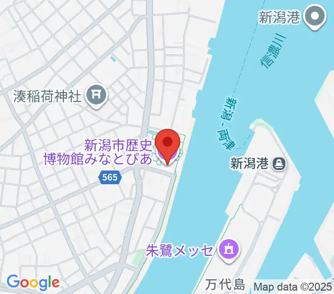 新潟市歴史博物館みなとぴあの地図
