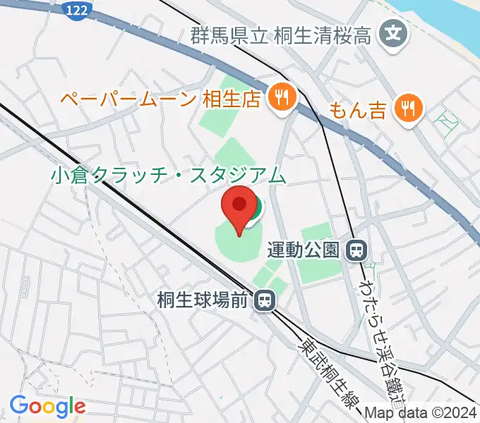 小倉クラッチ・スタジアムの地図