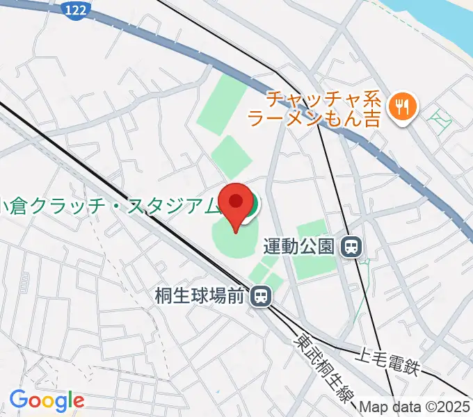 小倉クラッチ・スタジアムの地図
