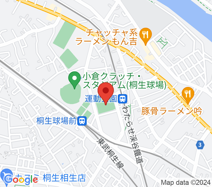 桐生ガススポーツセンターの場所