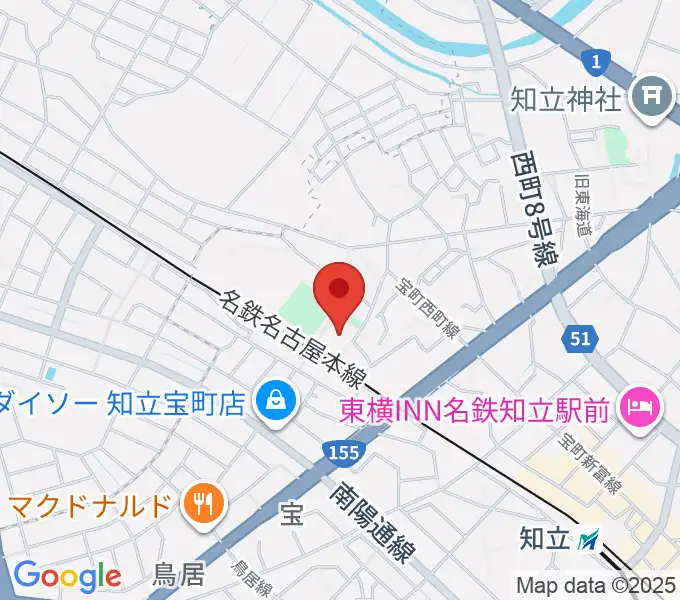 スギ薬局知立福祉アリーナの地図