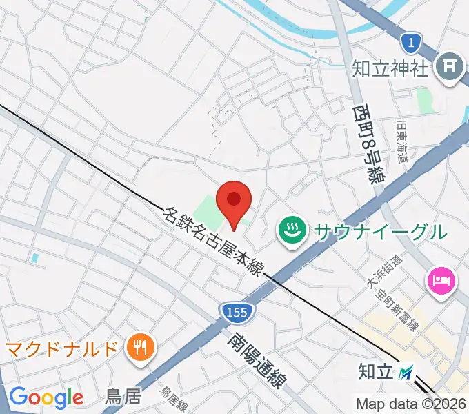 スギ薬局知立福祉アリーナの地図