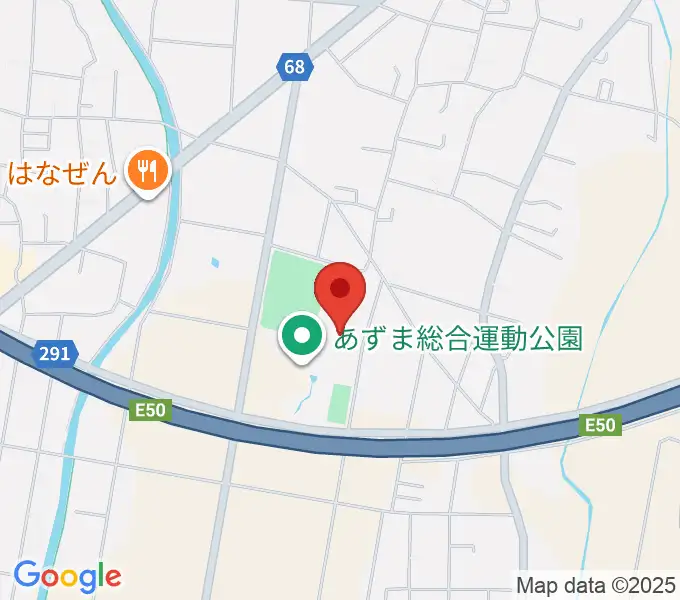 伊勢崎市あずまホールの地図