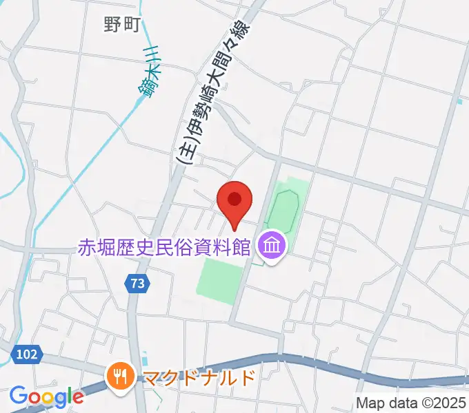 赤堀芸術文化プラザの地図