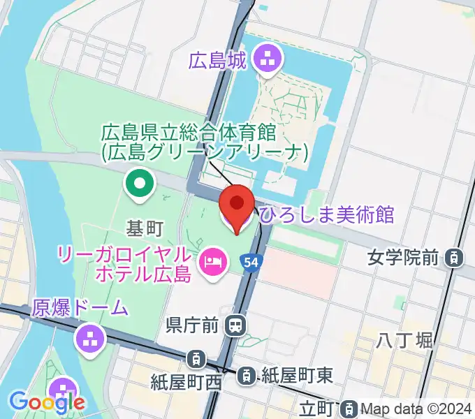 ひろしま美術館の地図