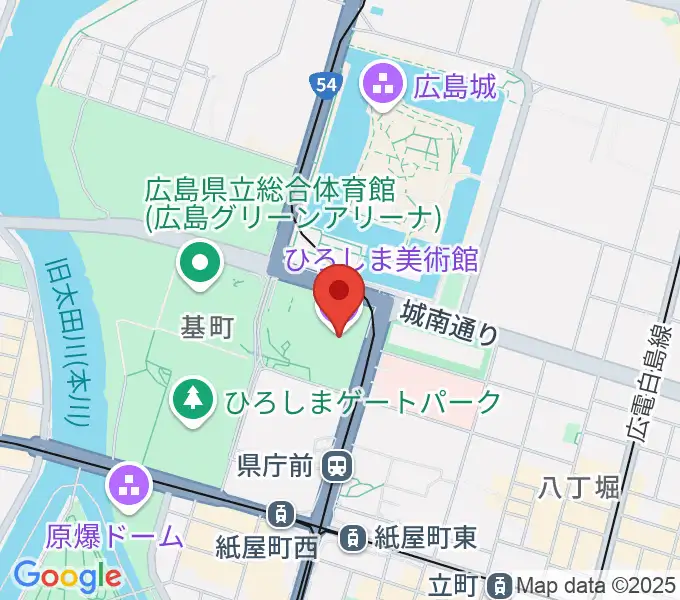 ひろしま美術館の地図
