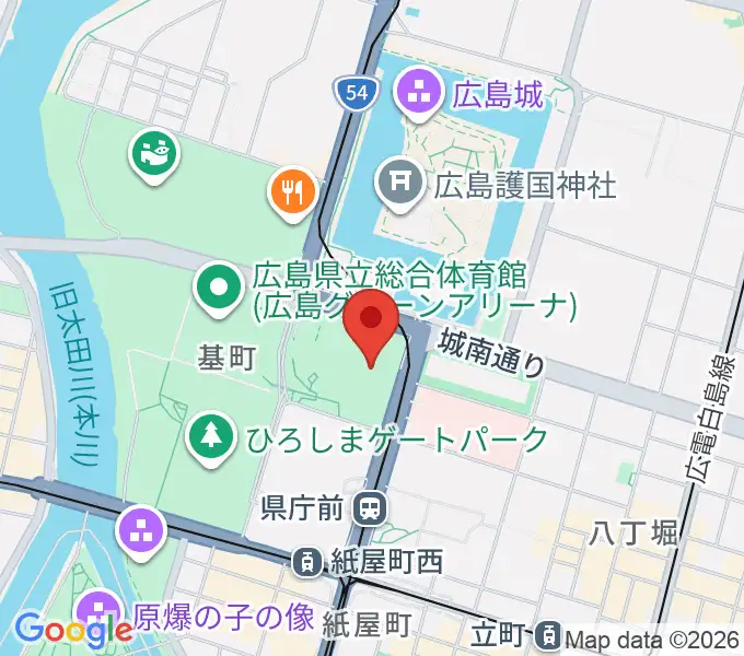 ひろしま美術館の地図