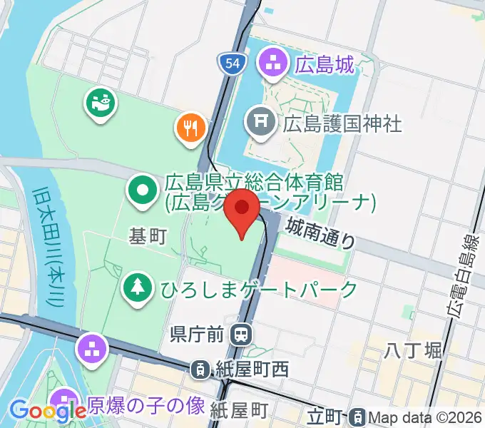 ひろしま美術館の地図