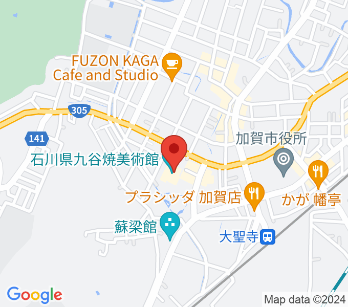 石川県九谷焼美術館の場所
