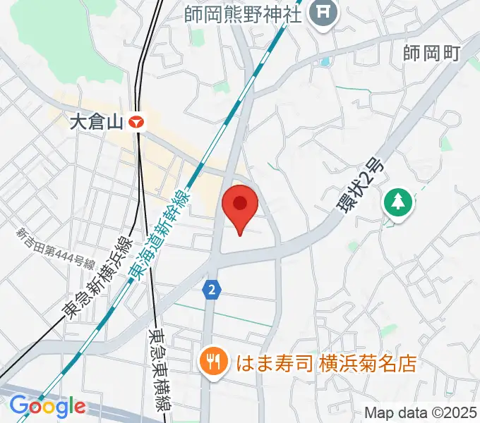 横浜市港北公会堂の地図