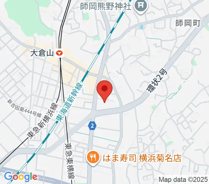 横浜市港北公会堂の地図