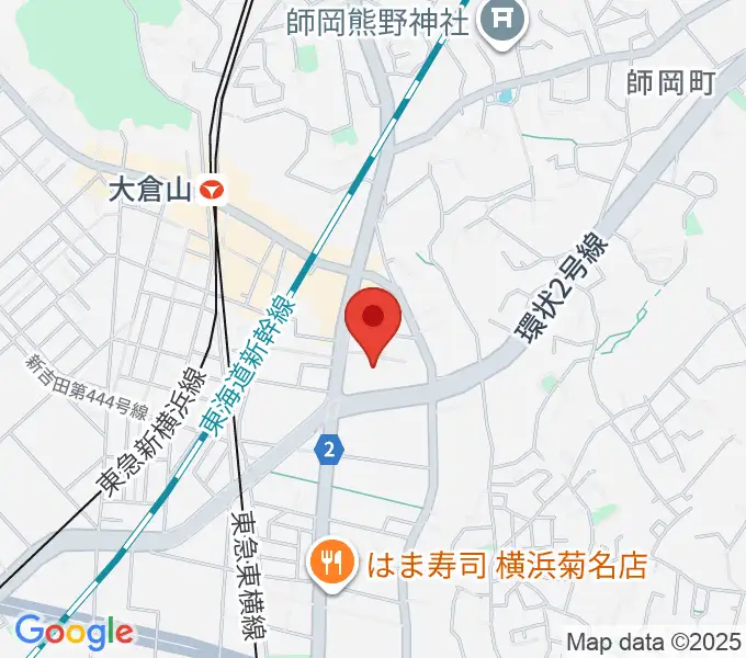 横浜市港北公会堂の地図