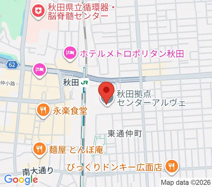 AL☆VEシアターの地図