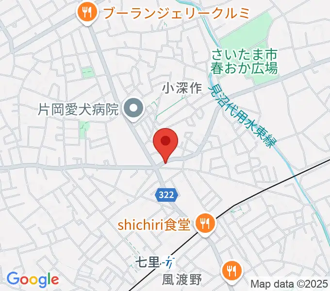 NAGAMIピアノ教室の地図