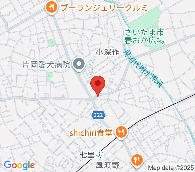 NAGAMIピアノ教室の地図