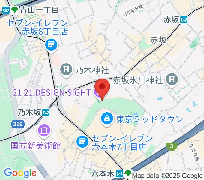 21_21 DESIGN SIGHTの地図