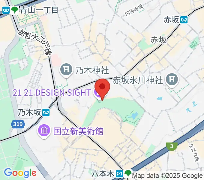 21_21 DESIGN SIGHTの地図