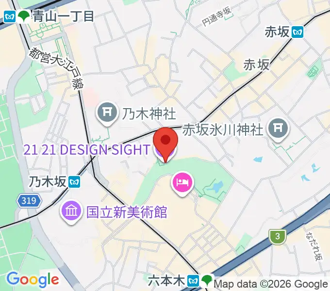 21_21 DESIGN SIGHTの地図